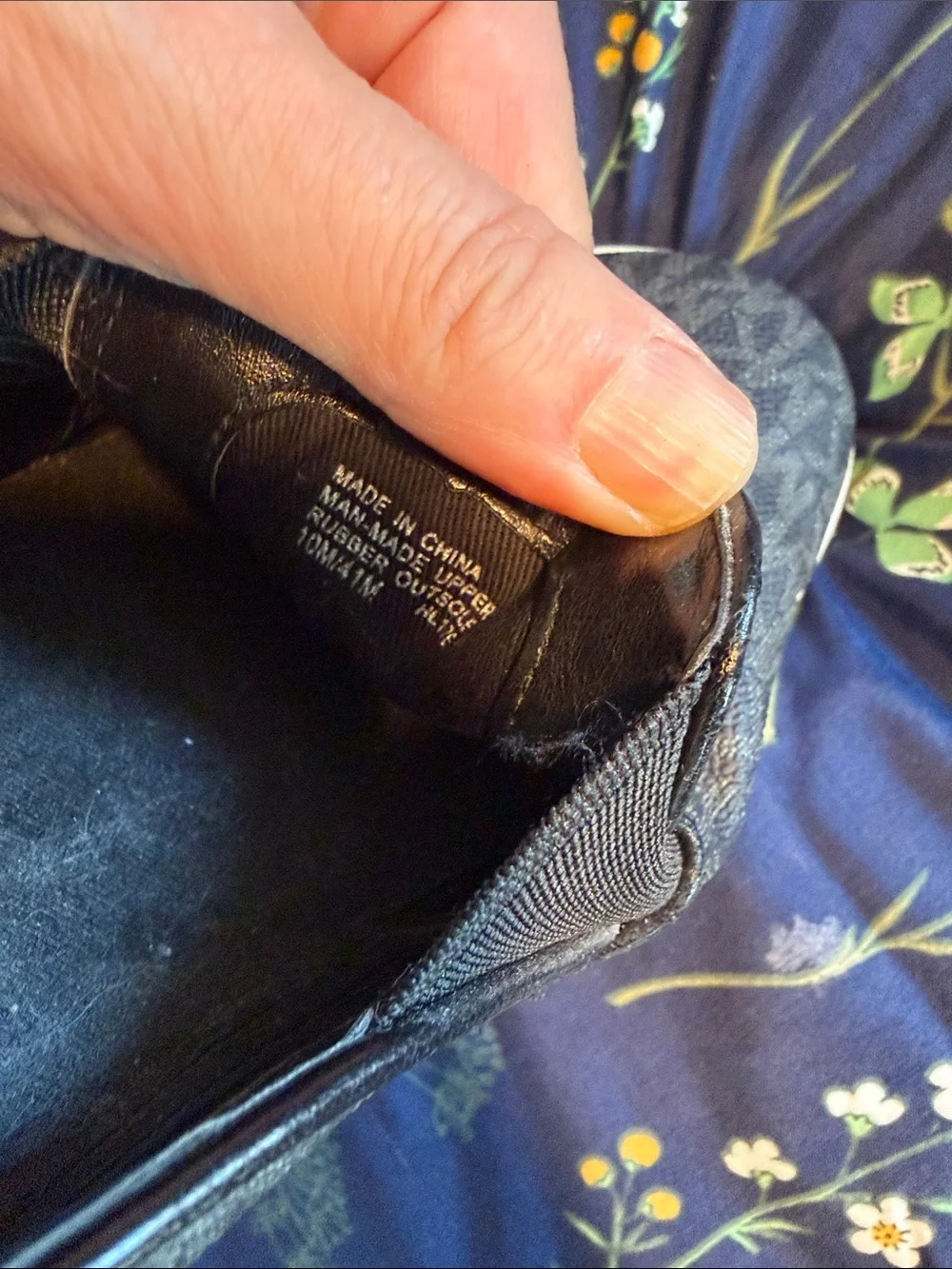 Michael Kors Men’s Charcoal Patterned Slip-On Sneakers